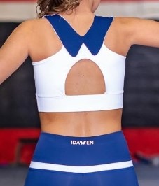 TOP BLANCO Y AZUL