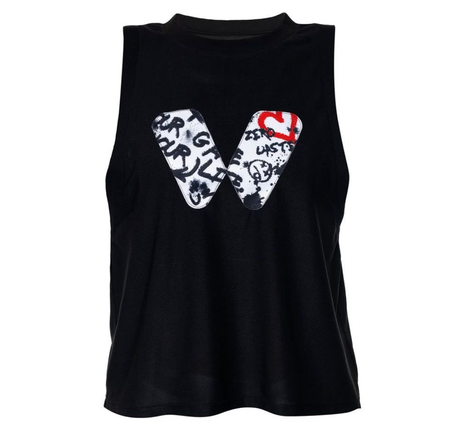 CAMISETA NEGRA SIN MANGAS GRAFITTI
