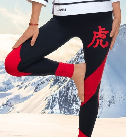 LEGGING NEGRO Y ROJO JAPAN LETRA ROJA