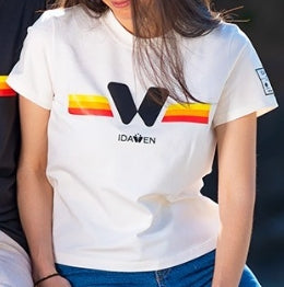 CAMISETA DE MANGA CORTA BEIGE MUJER