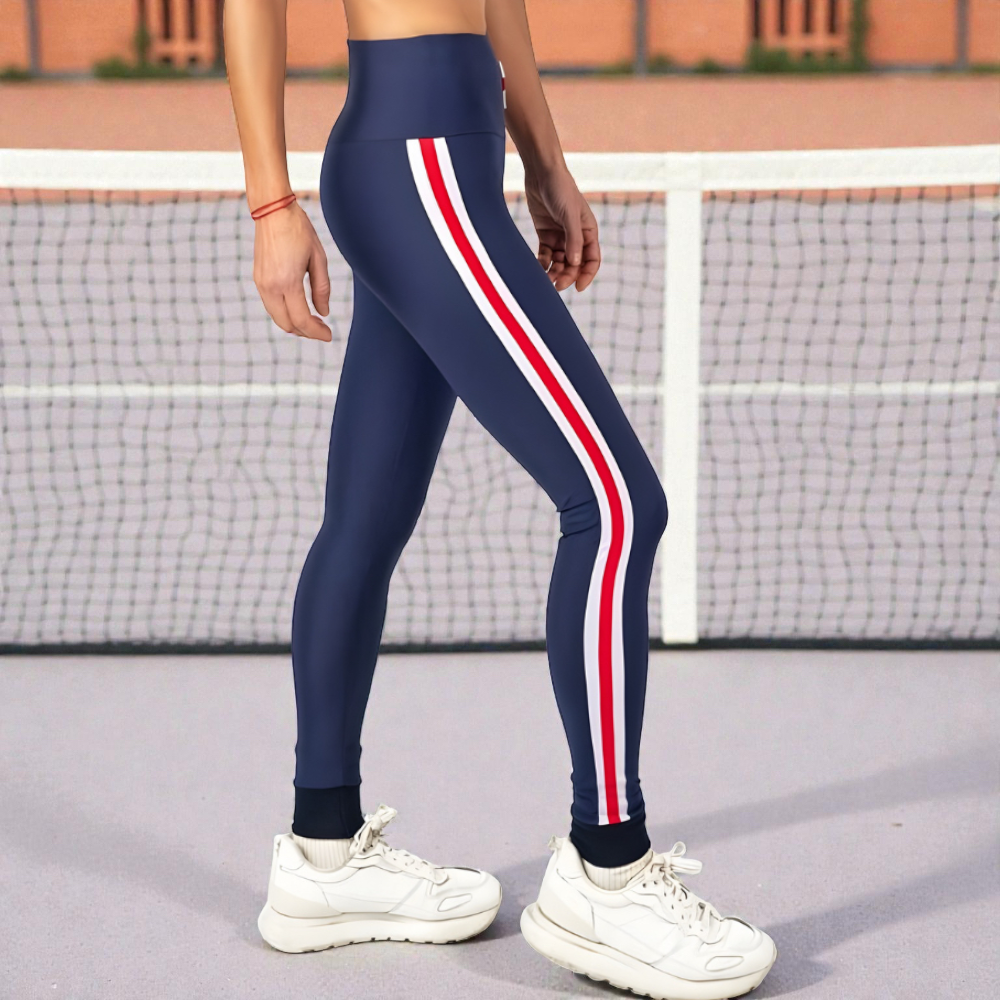 LEGGING AZUL, BLANCO Y ROJO