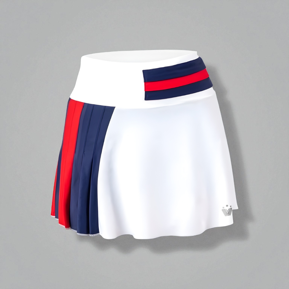 FALDA BLANCA, AZUL Y ROJA