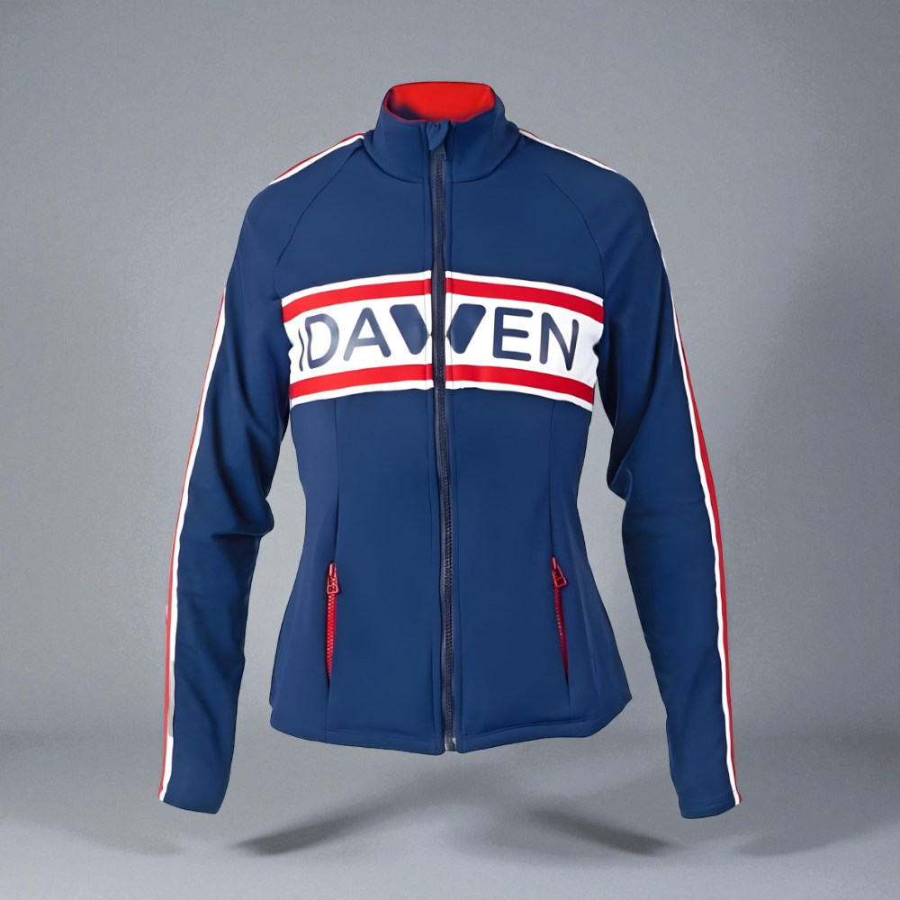 CHAQUETA DE CHÁNDAL AZUL, BLANCA Y ROJA