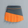 FALDA GRIS Y NARANJA