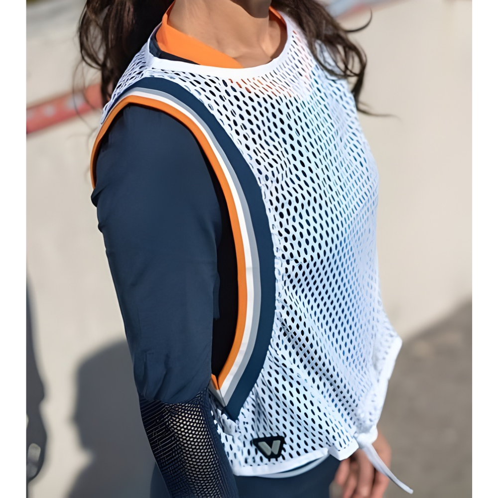 CAMISETA DE REJILLA BLANCA