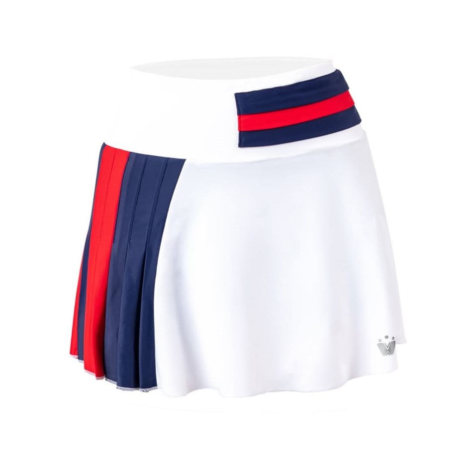 FALDA BLANCA, AZUL Y ROJA