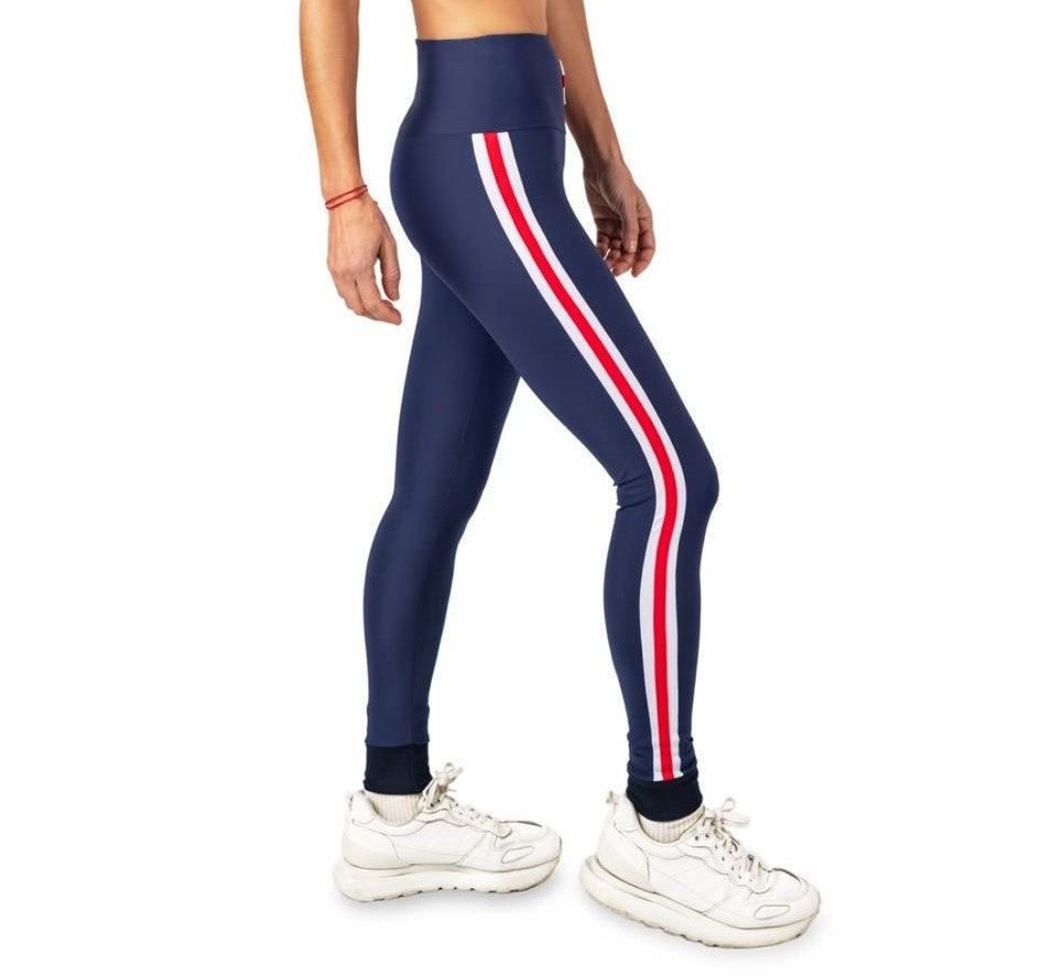 LEGGING AZUL, BLANCO Y ROJO